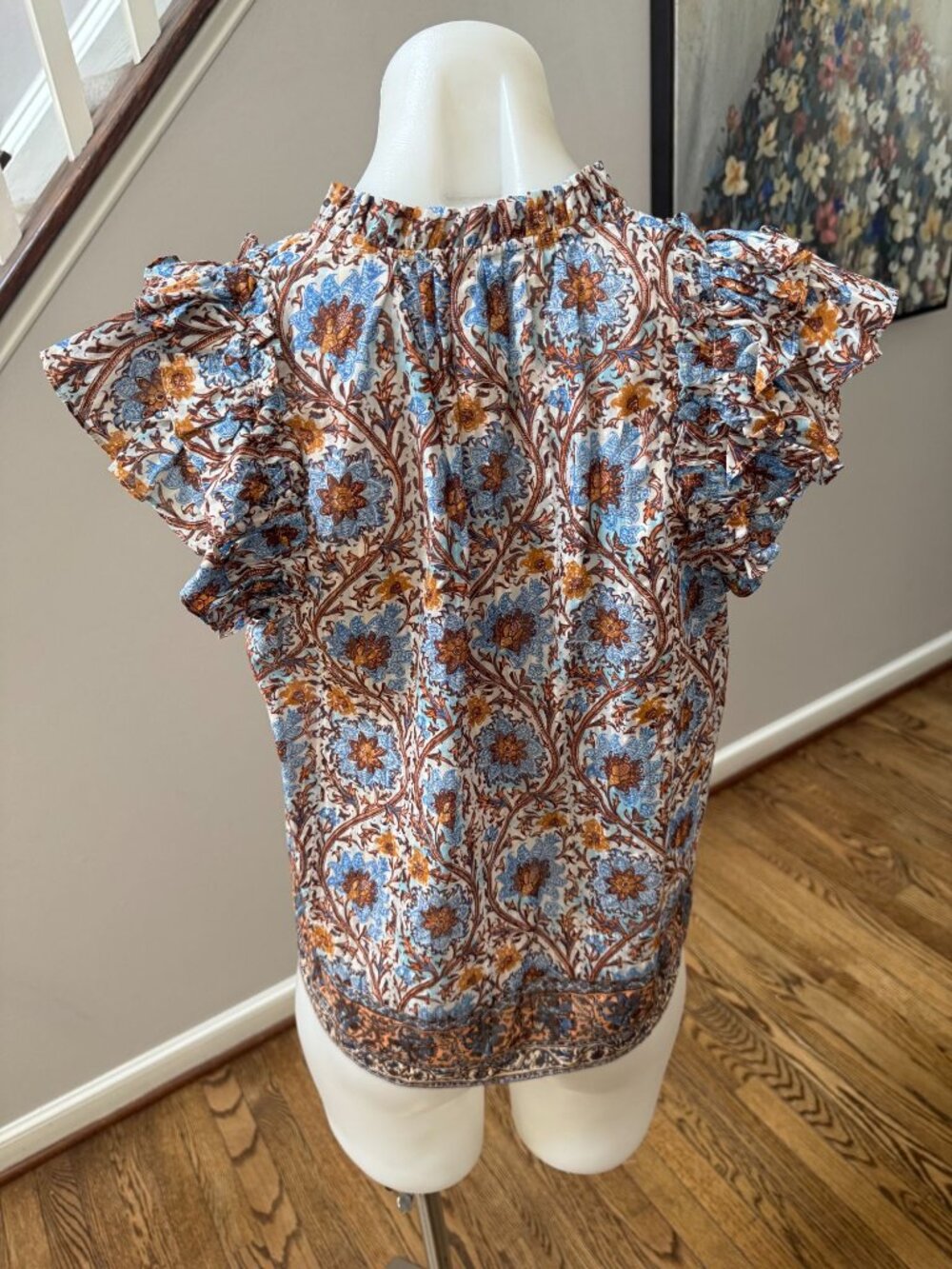 Ulla Johnson Fleur Top Blouse Caspia Floral Ruffled Size 2 - Picture 4 of 4